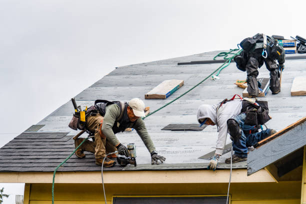 Professional Gutter Installation technician working in Maurice, LA